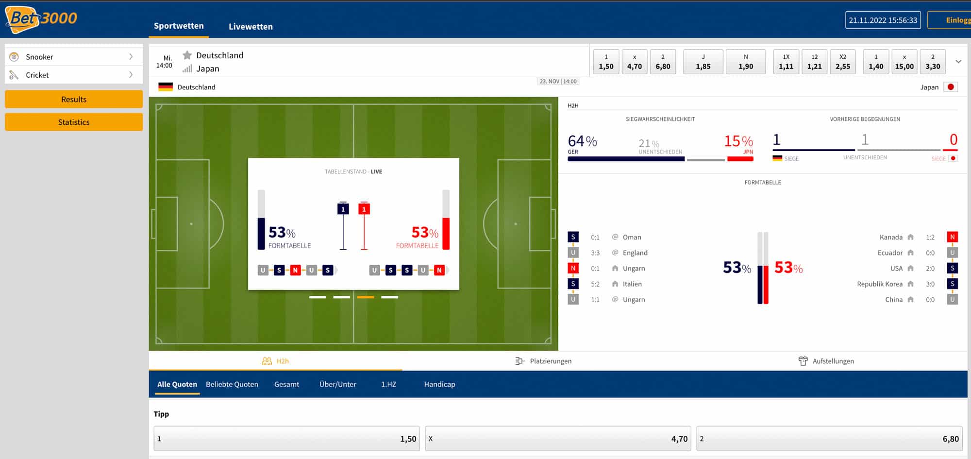 Bet3000 Sonderwetten