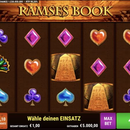 Ramses Book Casinos und Slot Test