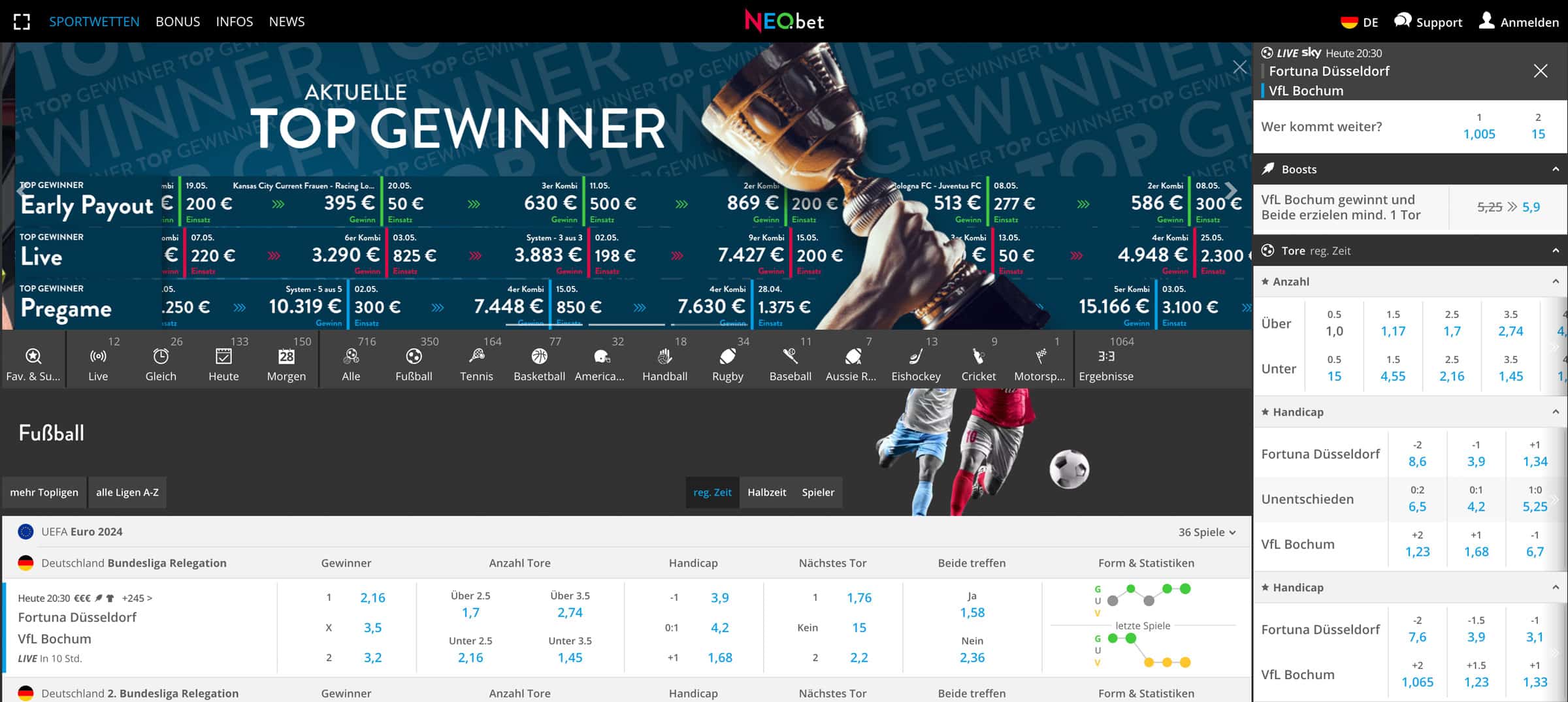Over/Under Wetten