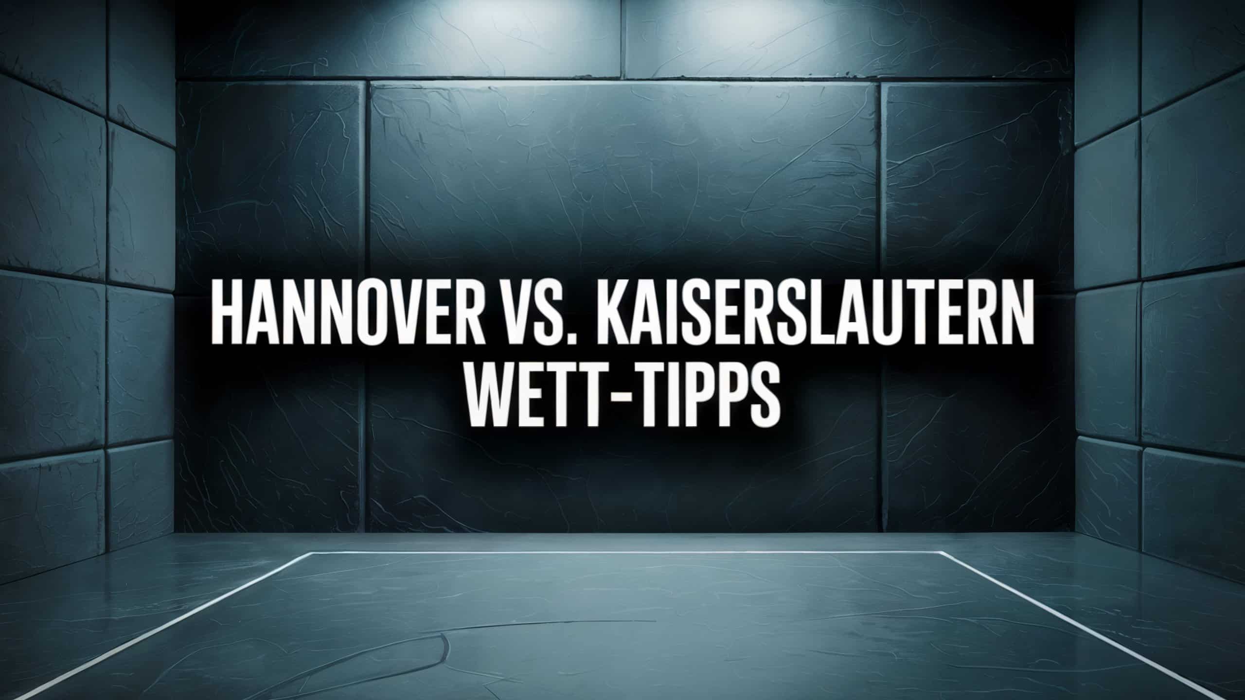 Hannover 96 vs. 1. FC Kaiserslautern Wett-Tipps und Prognose am 03.08.2025.